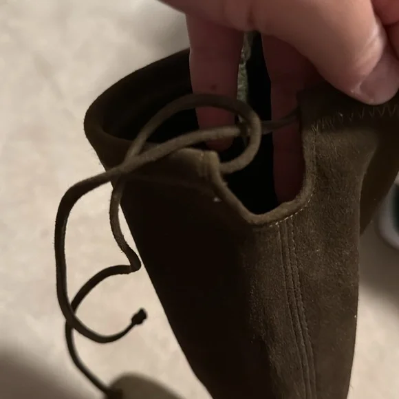 Stuart Weitzman Olive Suede Boots